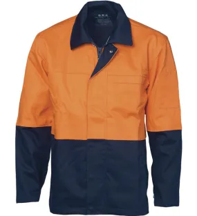 DNC Mens Patron Saint Flame Retardant Two Tone Drill Welder's Jacket