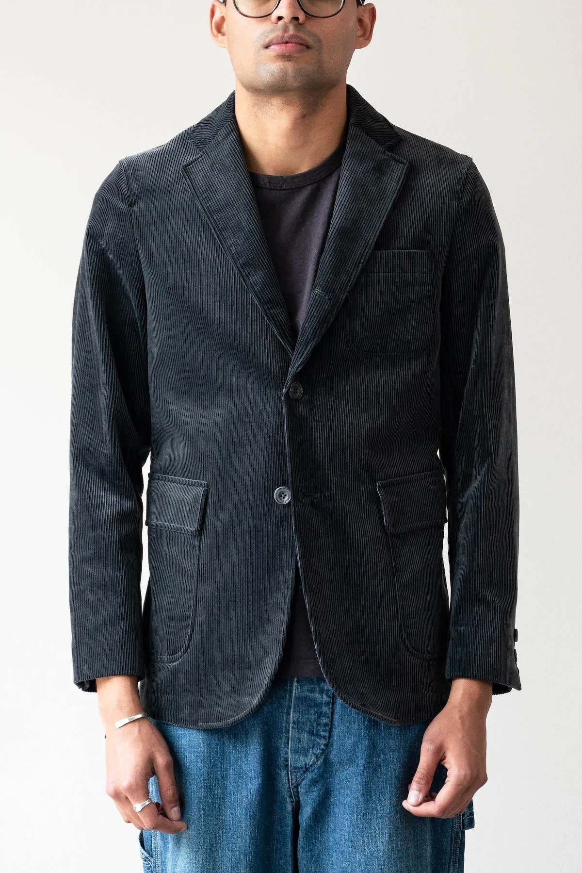 3B Jacket Corduroy - Charcoal