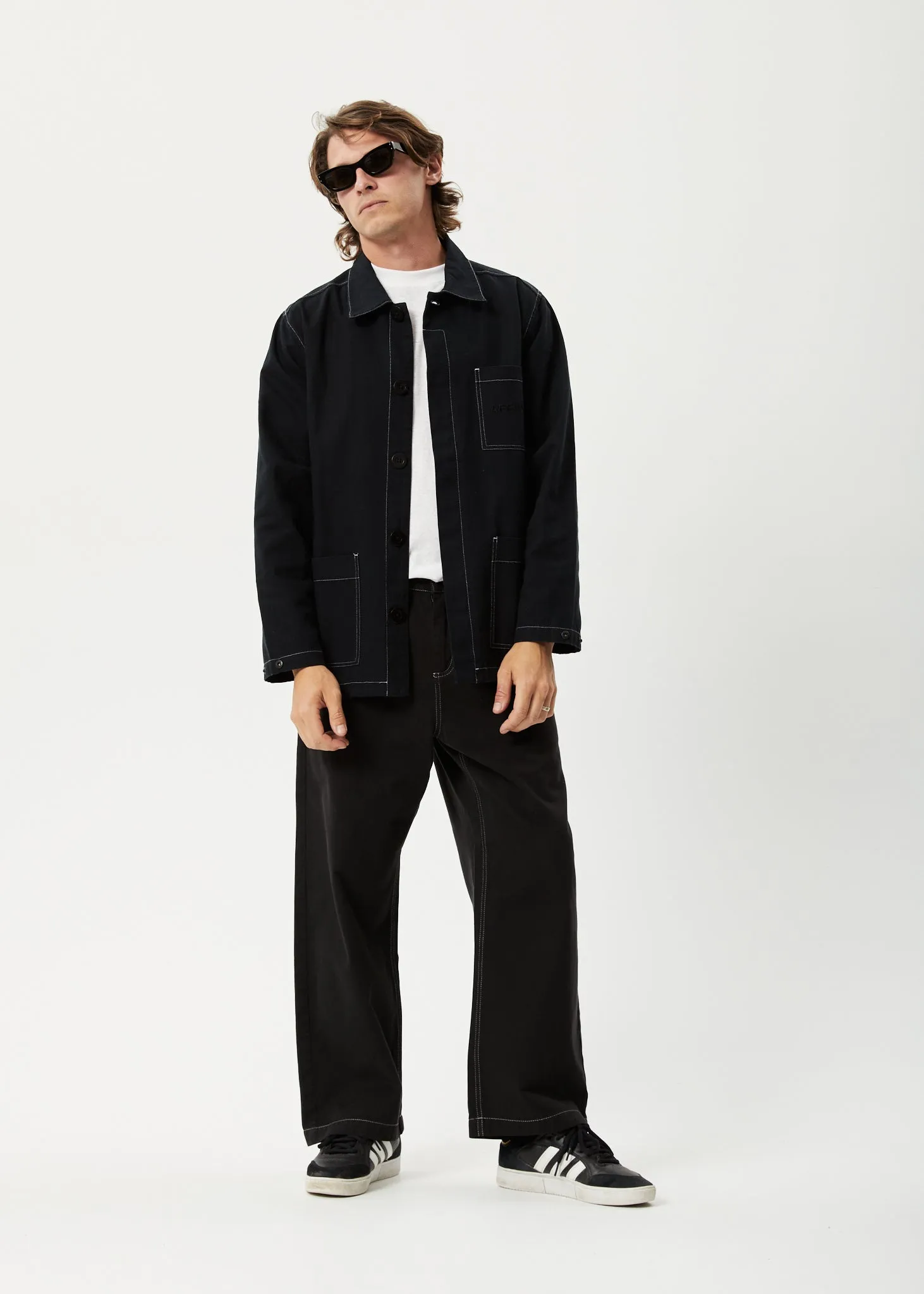 AFENDS Mens Diggers - Carpenter Jacket - Black