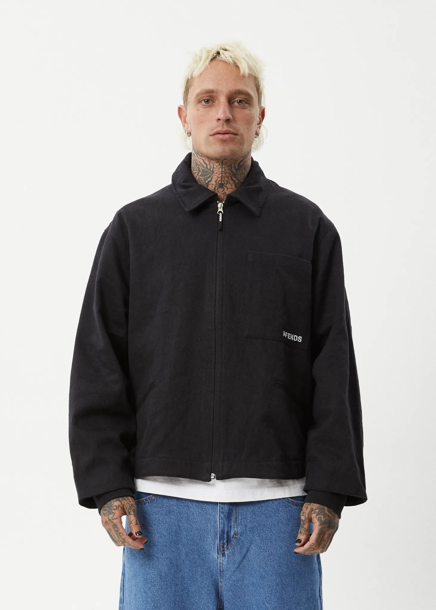 AFENDS Mens Oracle - Carpenter Jacket - Black