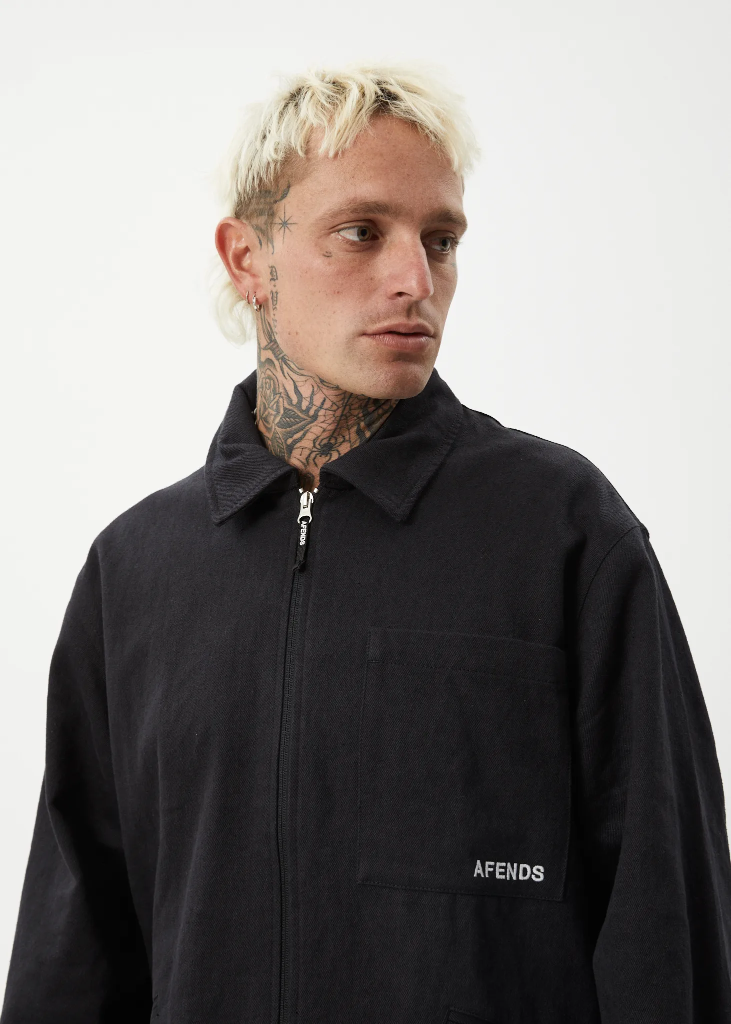 AFENDS Mens Oracle - Carpenter Jacket - Black