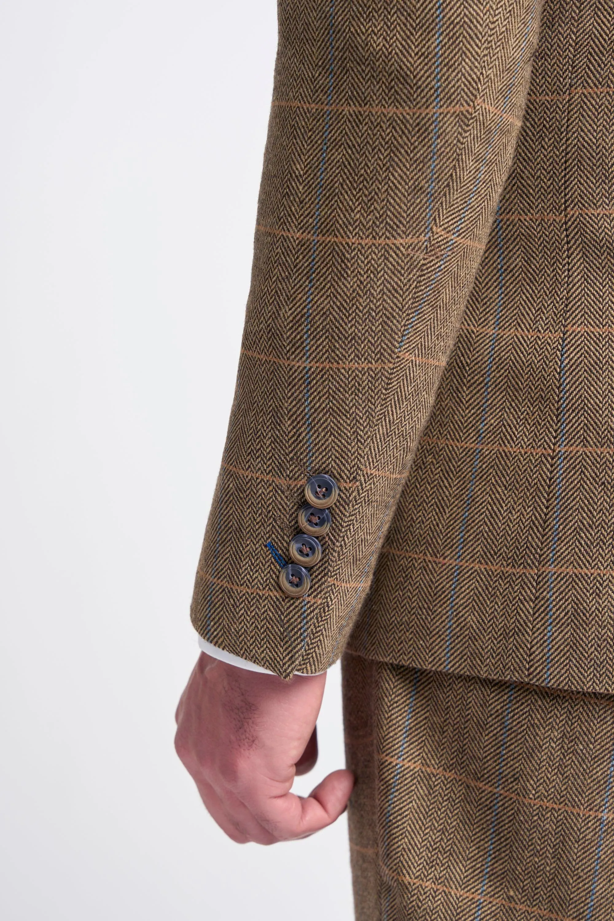 Albert Brown Short Tweed Three Piece Suit