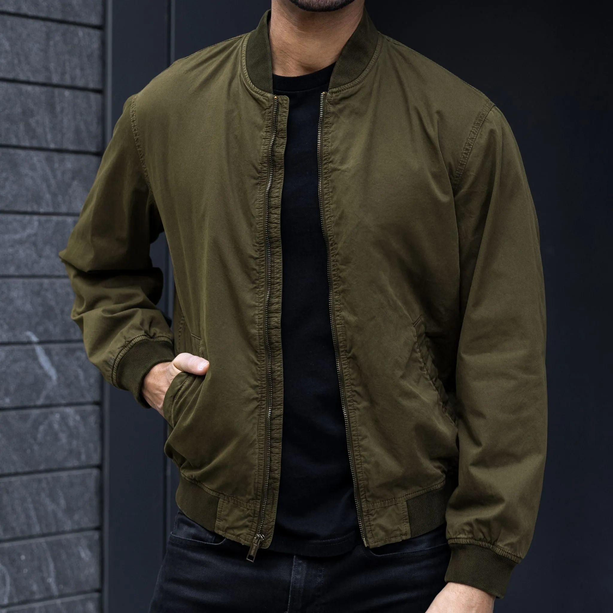 Alpha M Bomber | Army Green