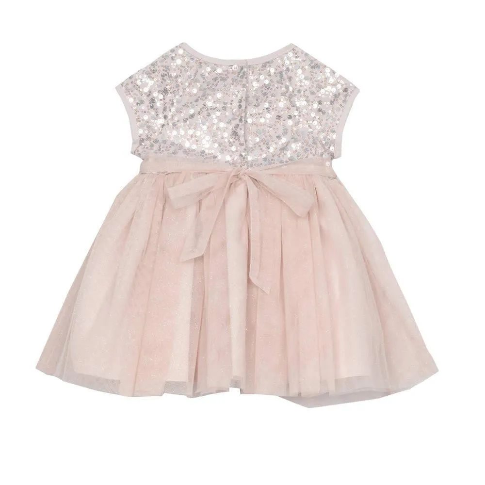 Angelina Blush Sequin Dress