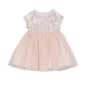 Angelina Blush Sequin Dress