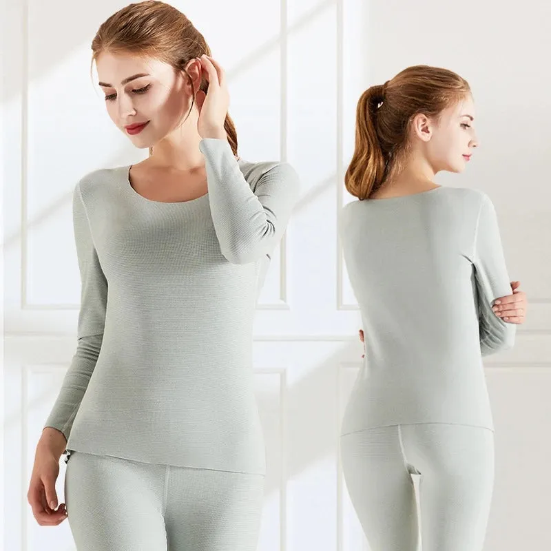 Anniou Winter Thermal Underwear Long Johns Set