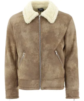 A.P.C. Faux-Shearling Collar Jacket