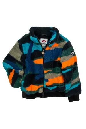 APP Woodland Sherpa Jacket in Multi Colors