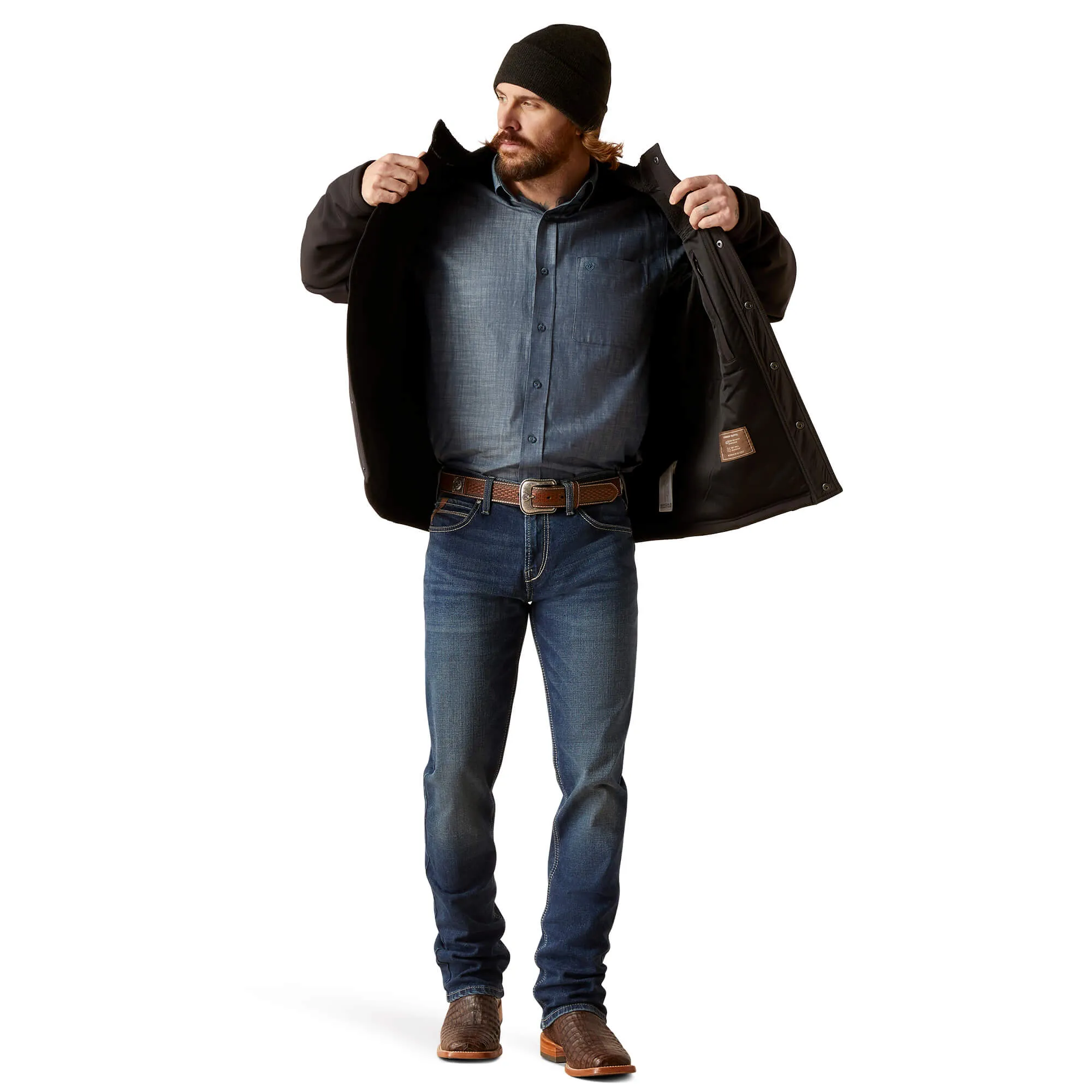 Ariat Men's Vernon Black Sherpa Jacket