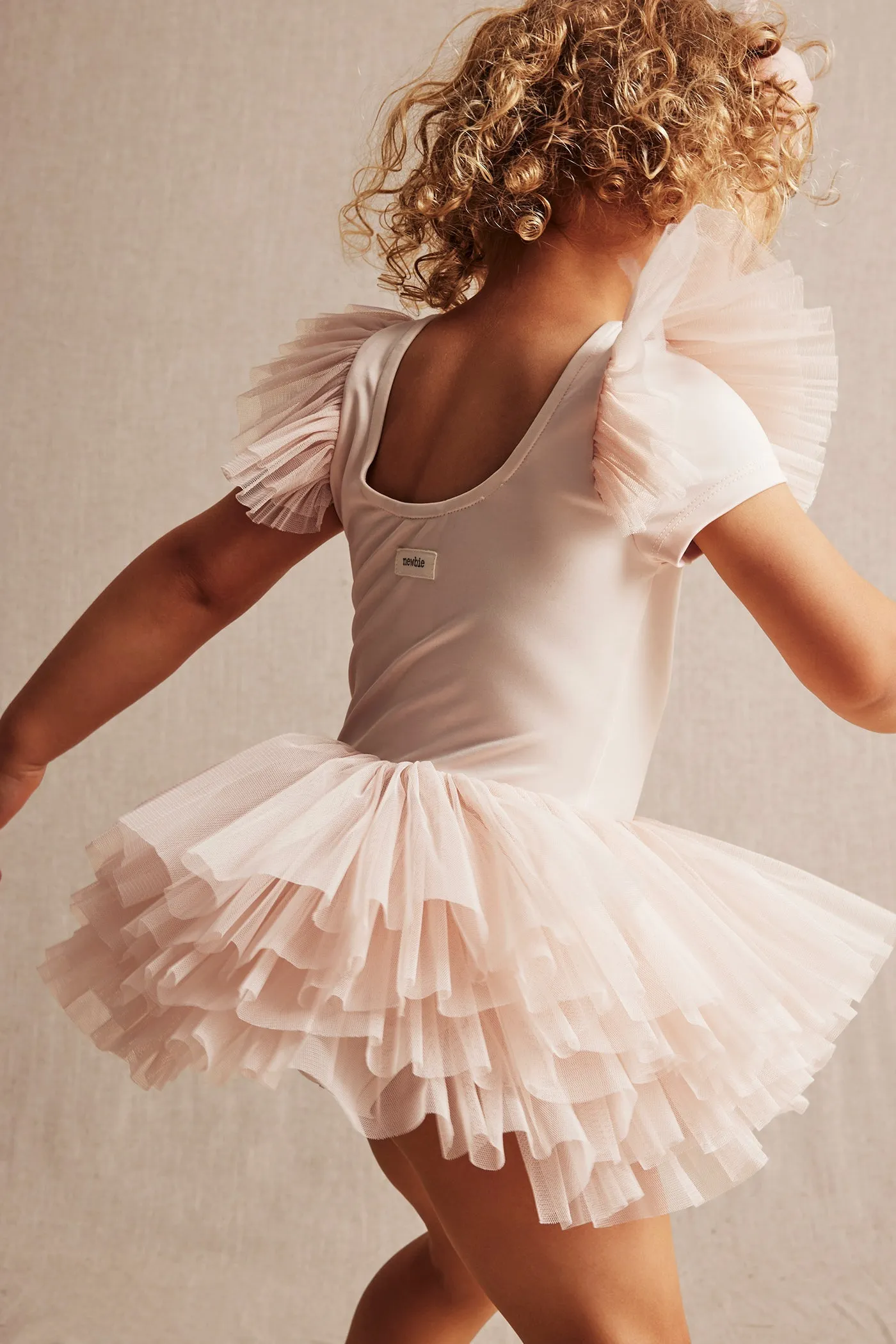 Baby & kids' pink ballerina mesh dress