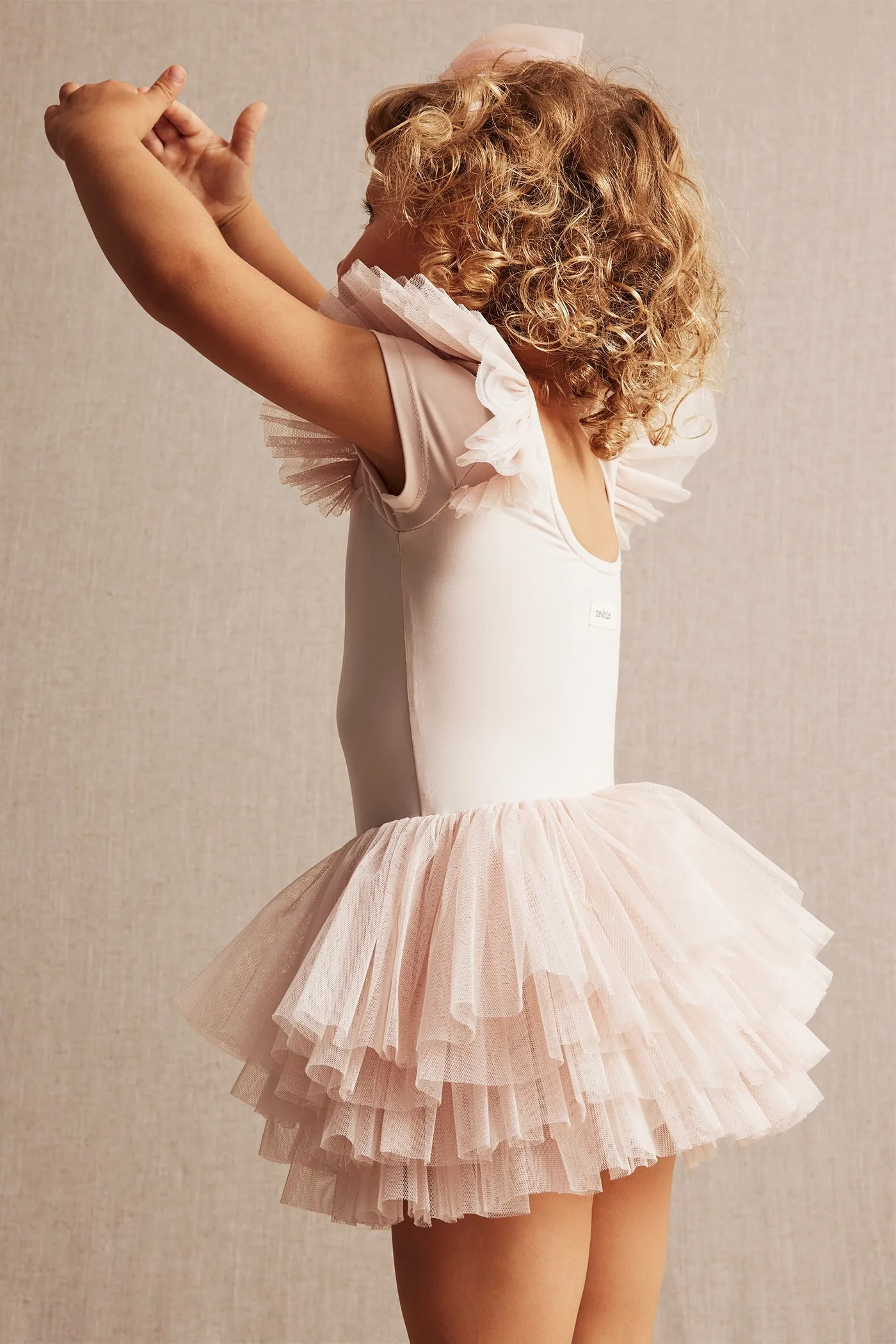 Baby & kids' pink ballerina mesh dress