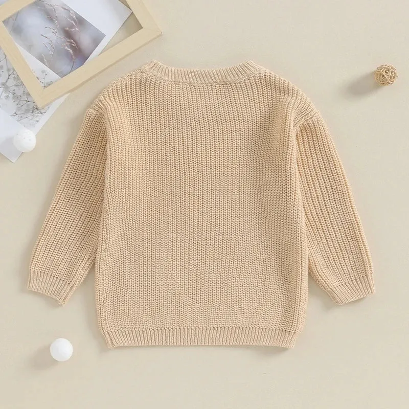 Baby Boys Deluxe Sweater - Cream - LITTLE BROTHER - Autumn