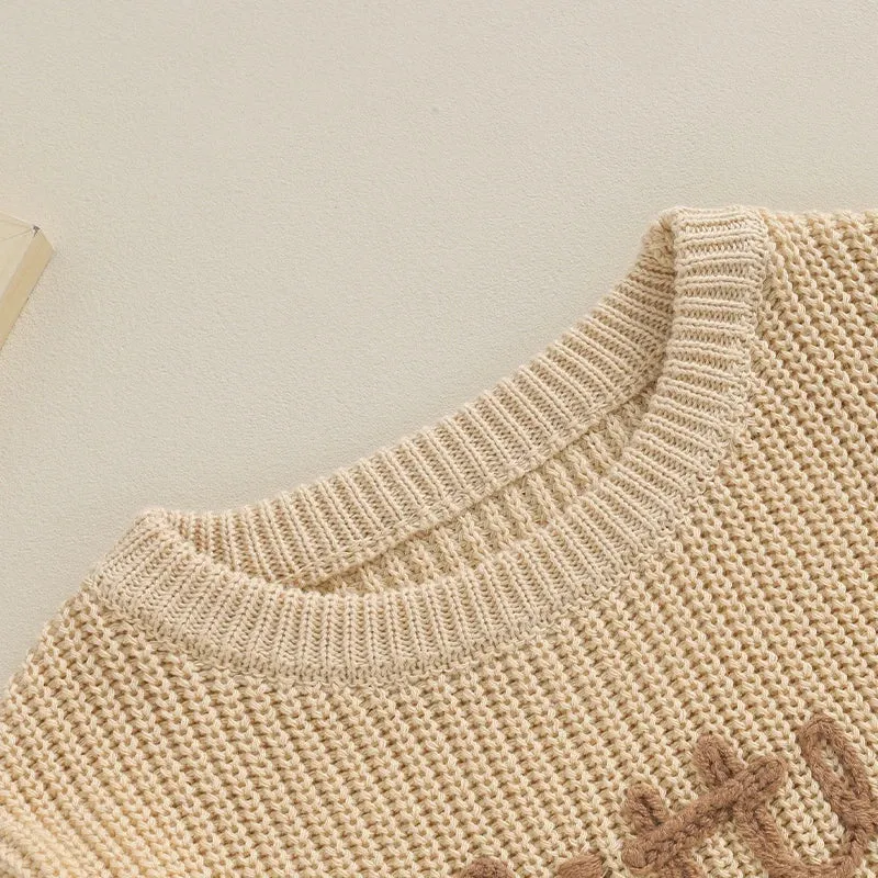 Baby Boys Deluxe Sweater - Cream - LITTLE BROTHER - Autumn