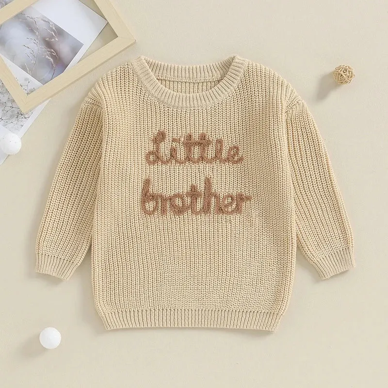 Baby Boys Deluxe Sweater - Cream - LITTLE BROTHER - Autumn