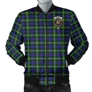 Baillie (Bailey) Tartan Bomber Jacket with Family Crest