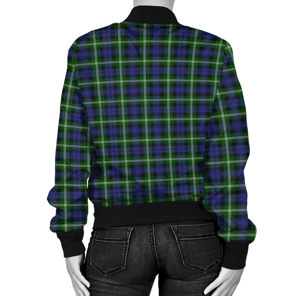 Baillie (Bailey) Tartan Bomber Jacket with Family Crest