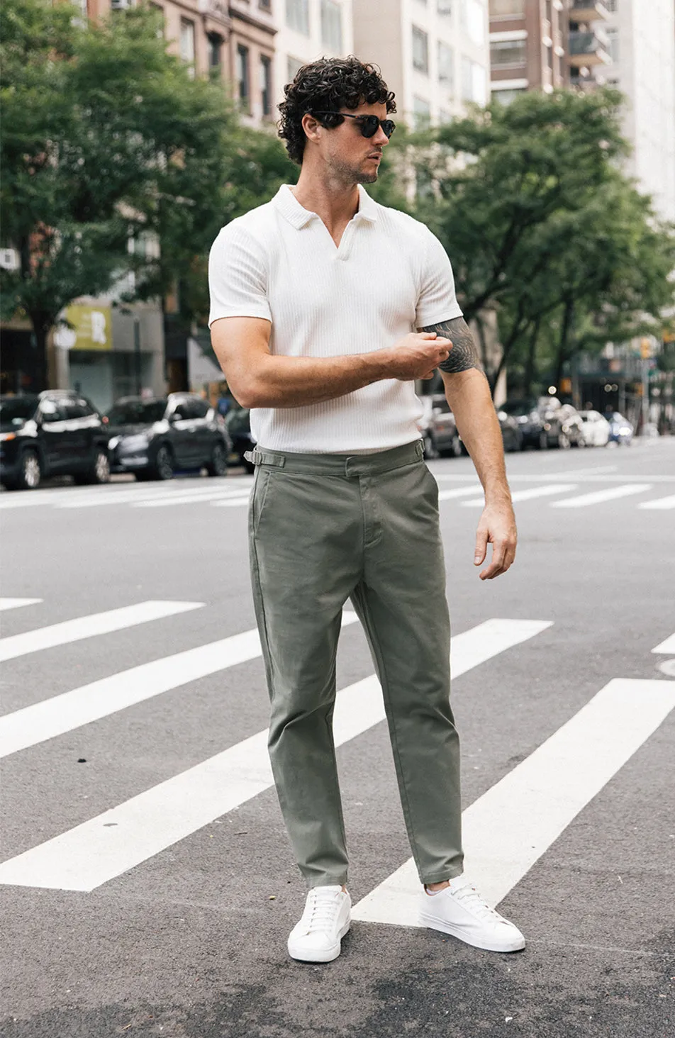 Beaufort Chinos in Sage Green