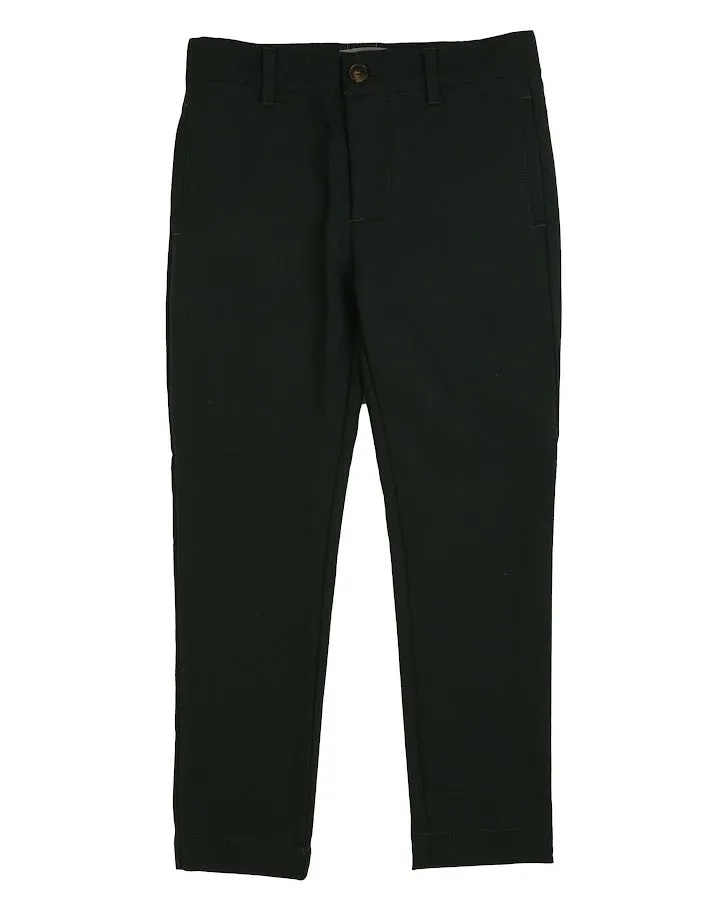 Belati Black Velour Corduroy Pants