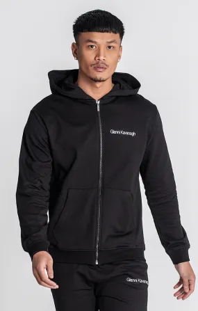 Black Essential Micro Hoodie Jacket