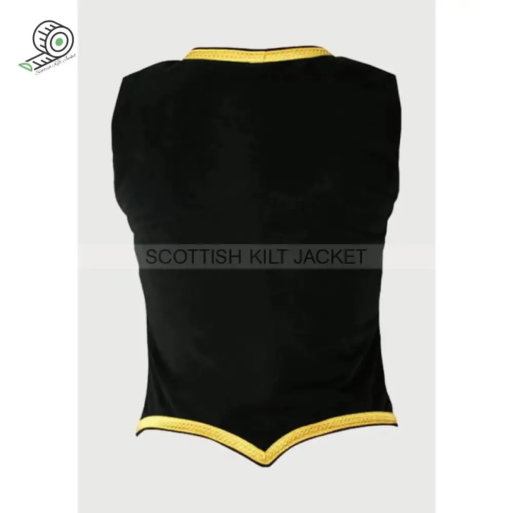 Black Highland Dancing Waistcoat