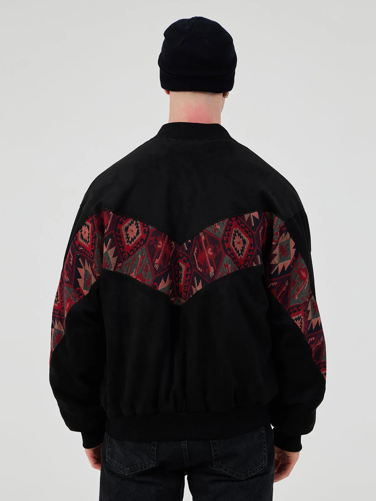 BLACK UNISEX BOMBER JACKET L