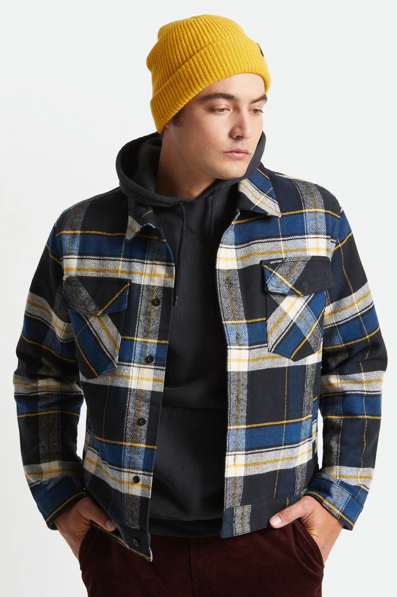 Bowery Trucker Jacket - Joe Blue Plaid