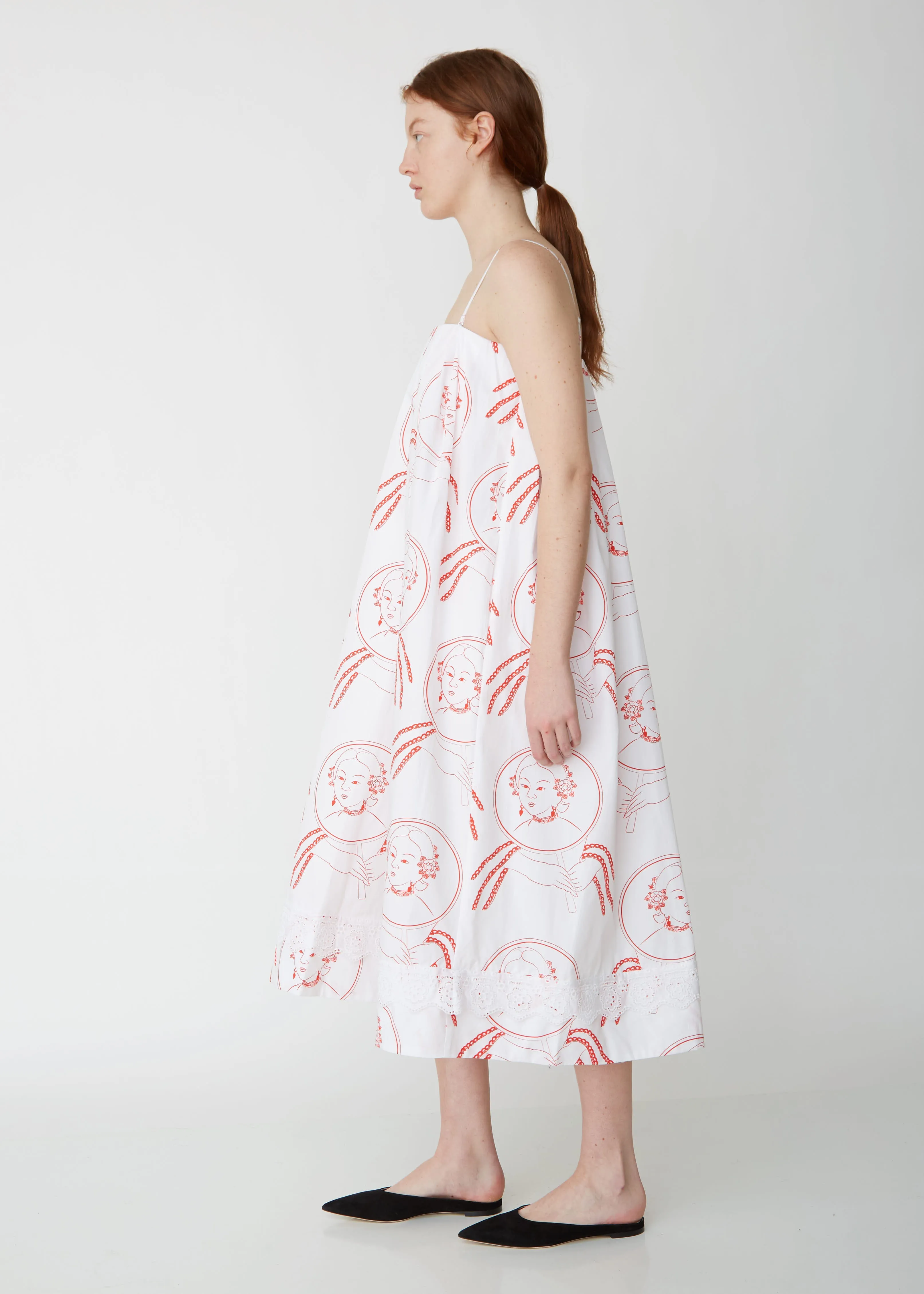 Broderie Anglaise Sleeveless Dress