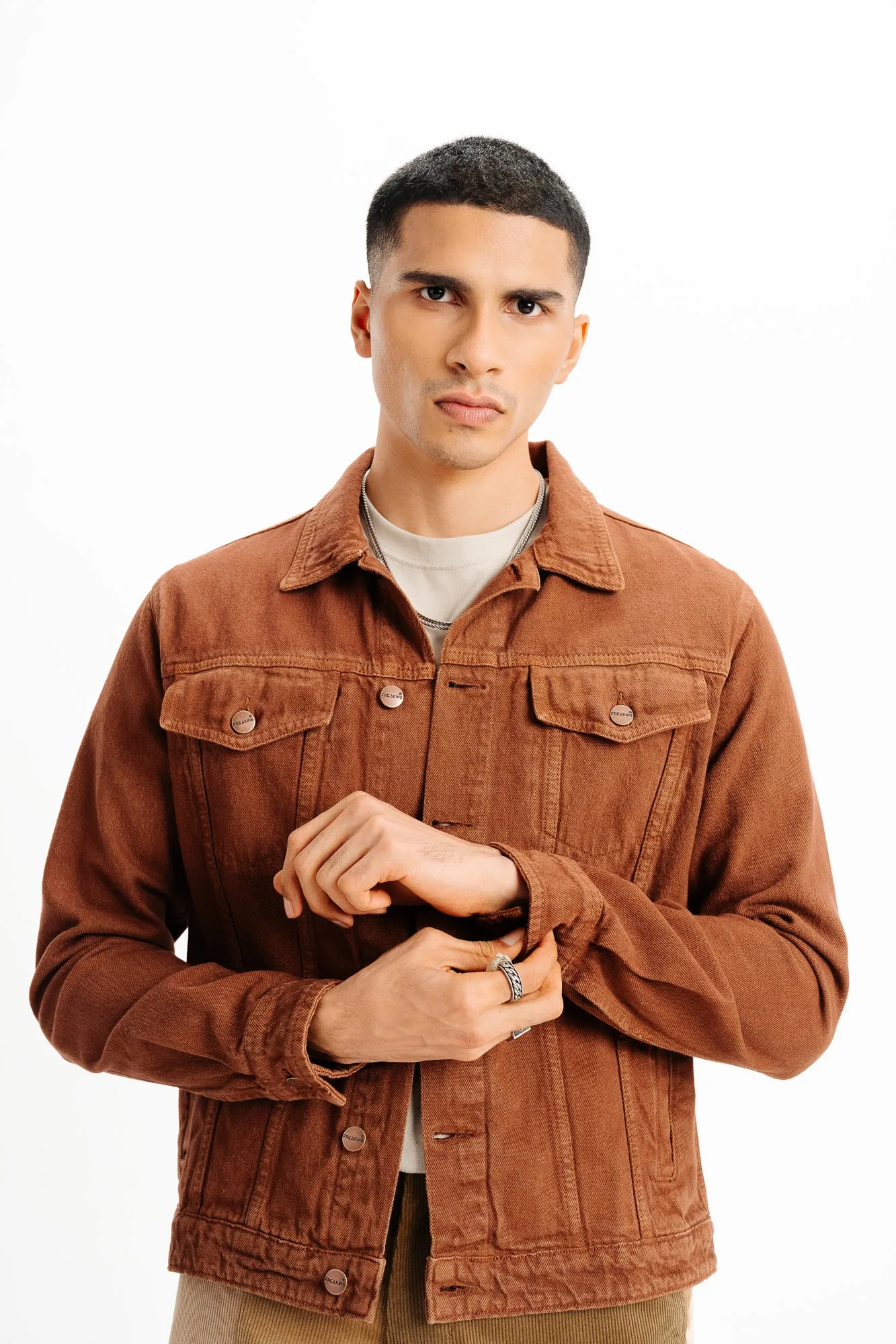 Brown Classic Men's Trucker Jacket