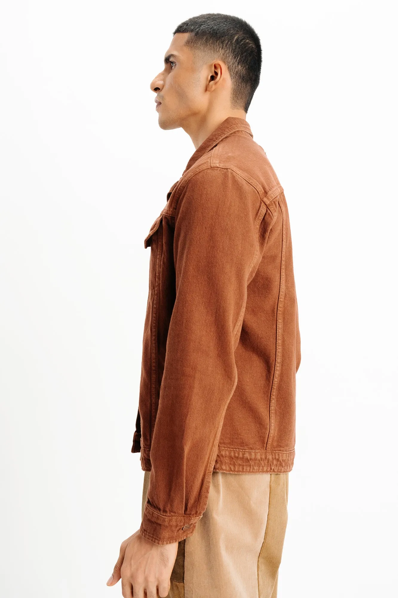 Brown Classic Men's Trucker Jacket