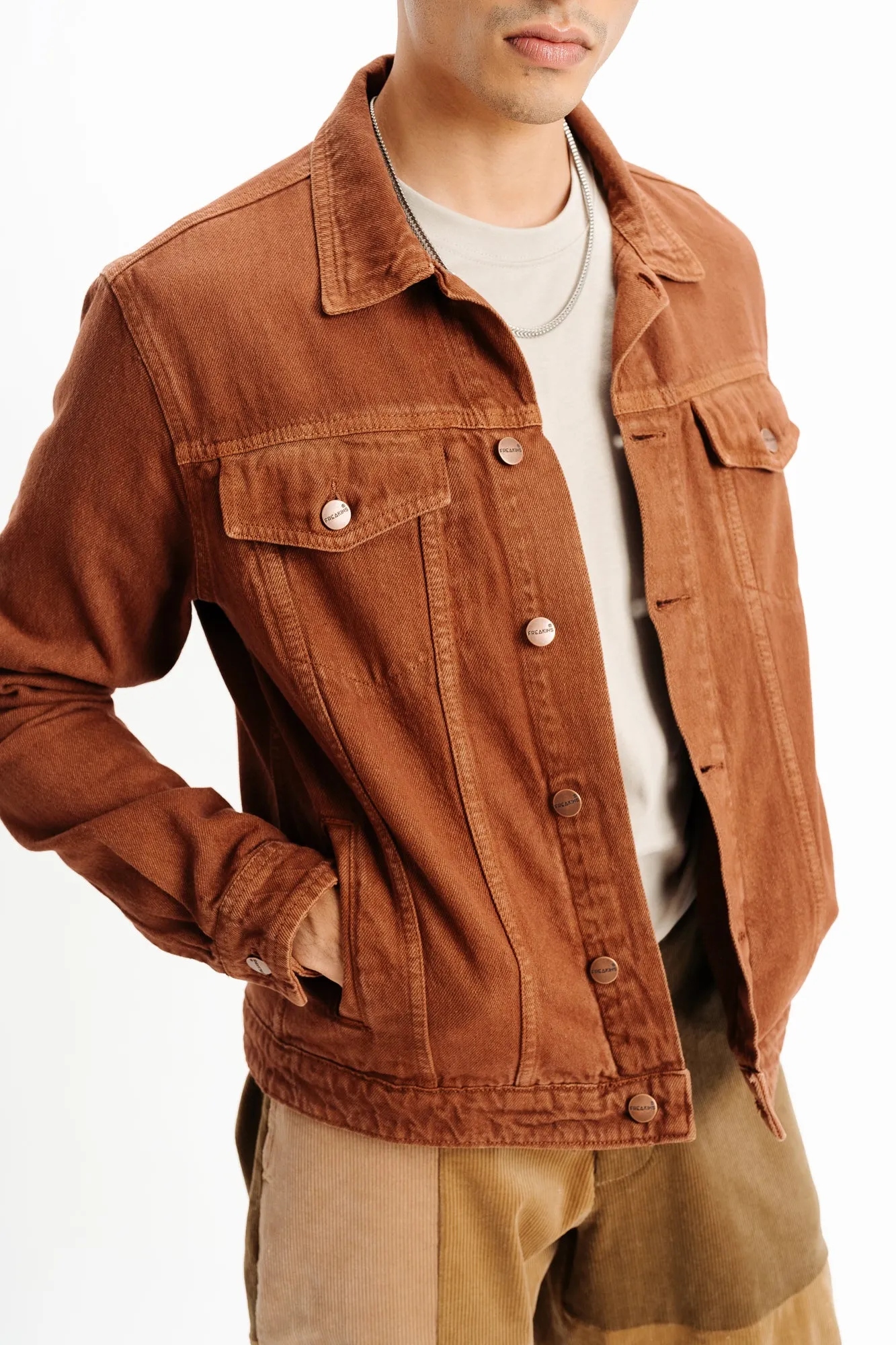 Brown Classic Men's Trucker Jacket