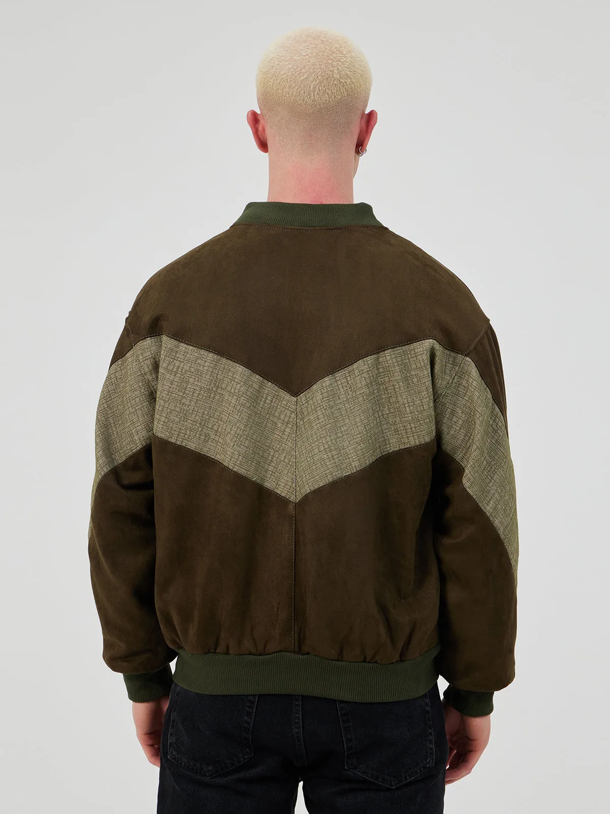 BROWN UNISEX BOMBER JACKET M