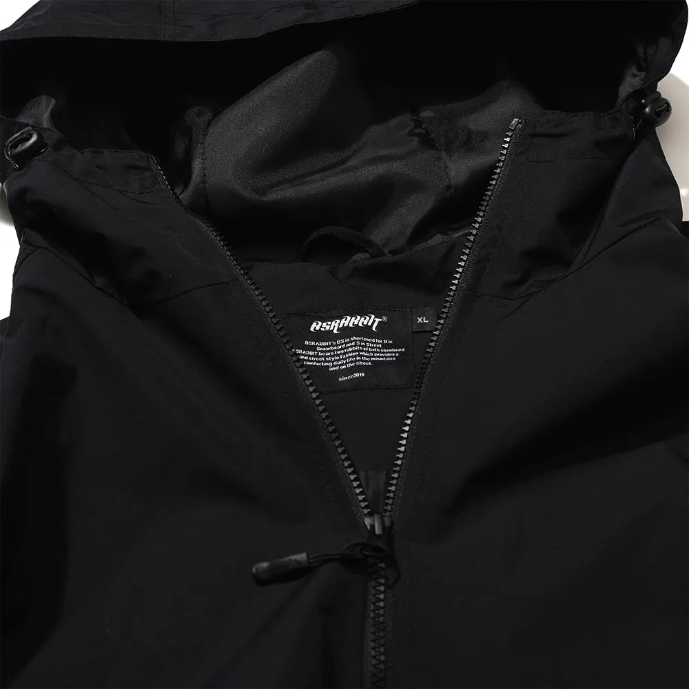 BRT LOGO HOODED JACKET BLACK