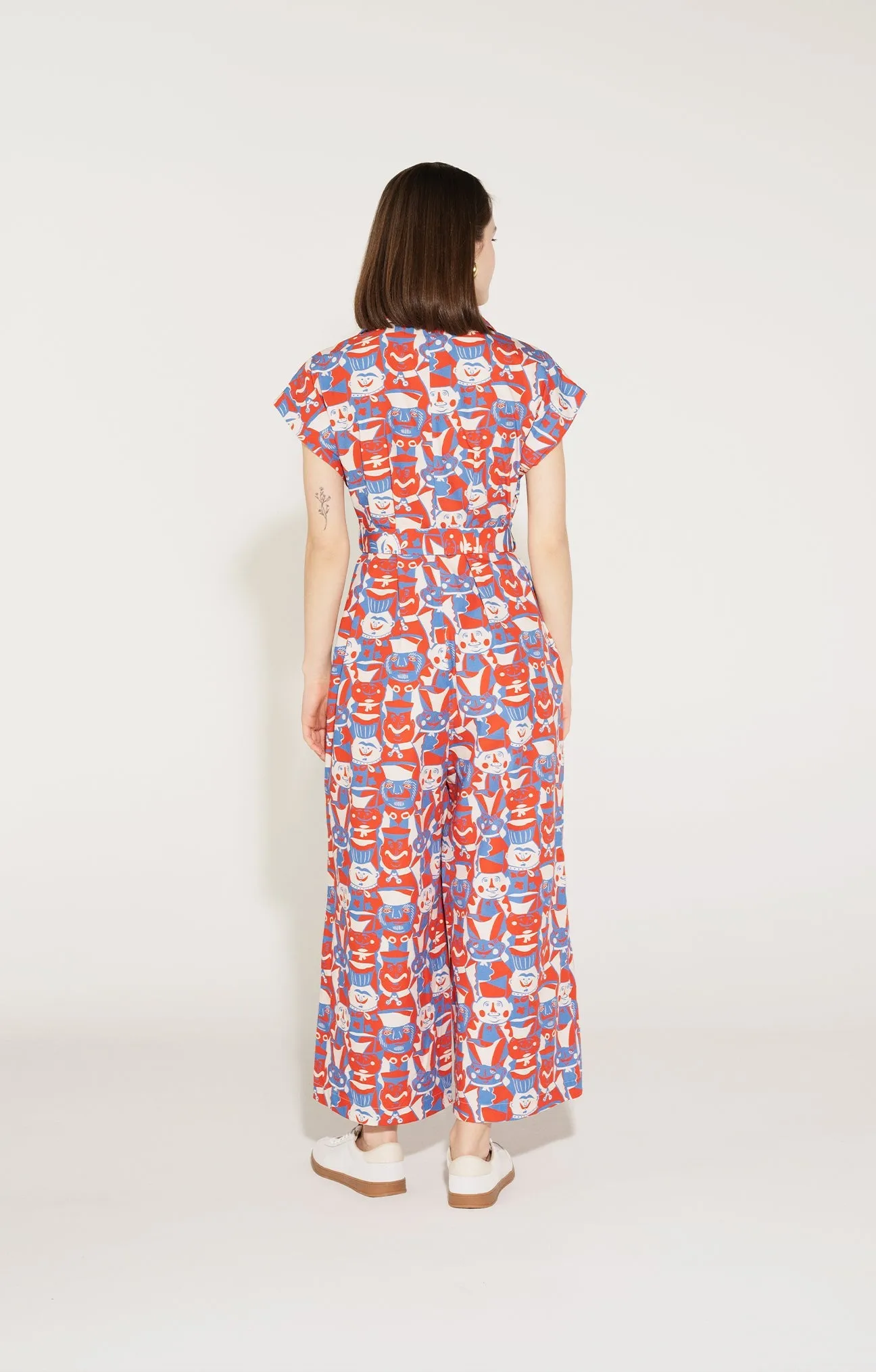 Butella Jumpsuit Miska Faces Red