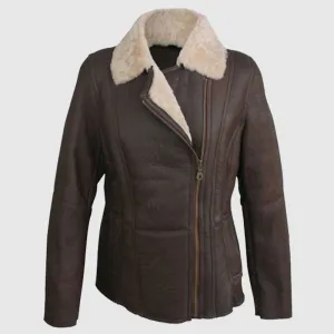 Buy Best Eastern Counties Leather Womens Celine Aviator Sheepskin Coat