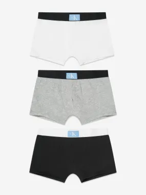 Calvin Klein Boys Boxer Shorts Set (3 Pack) in White