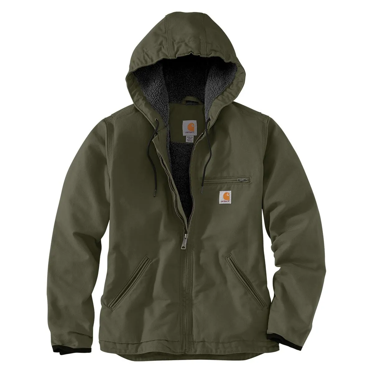 Carhartt Women's 0J141 Washed Duck Sherpa-Lined Jacket