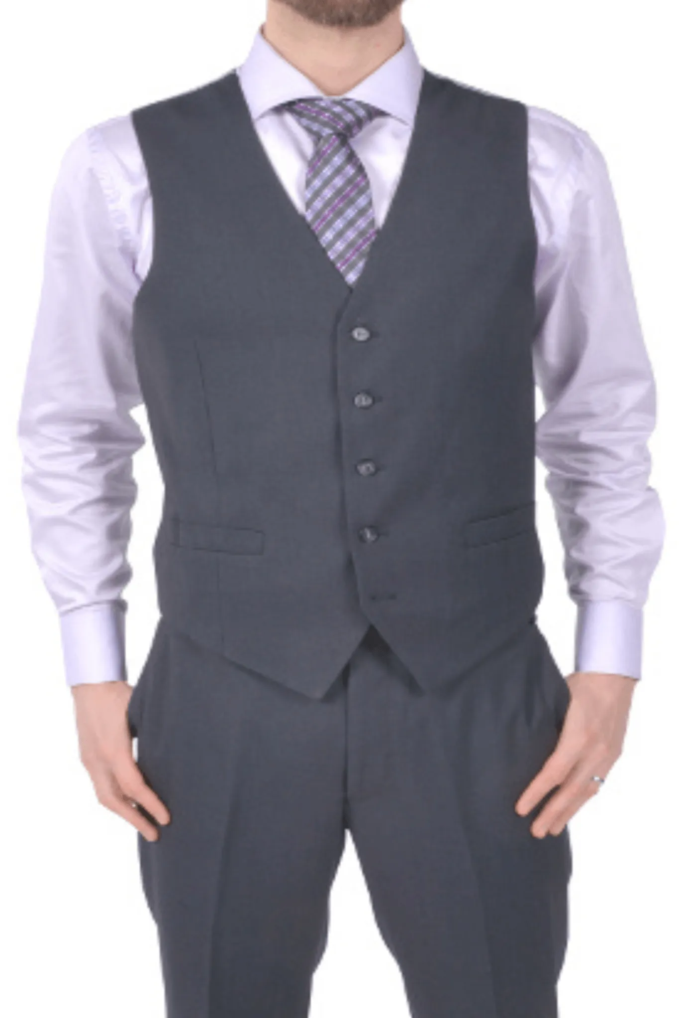 Charcoal Tailor's Stretch Collection Vest