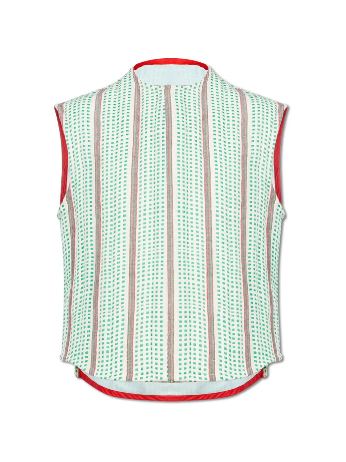 Check Weave Reversible Vest