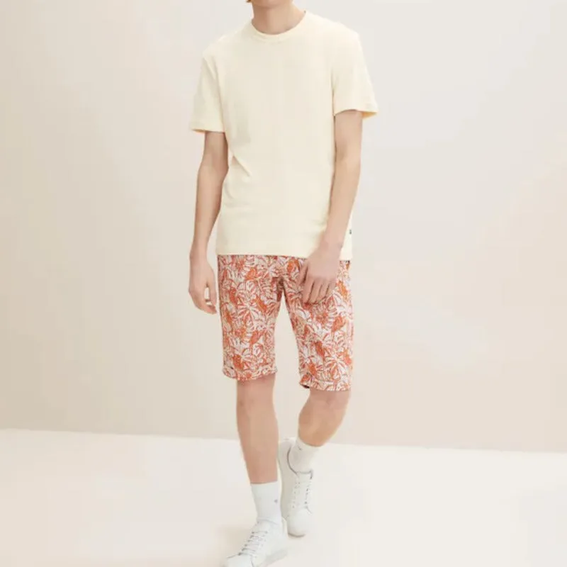 Chino Short (Rust/White)