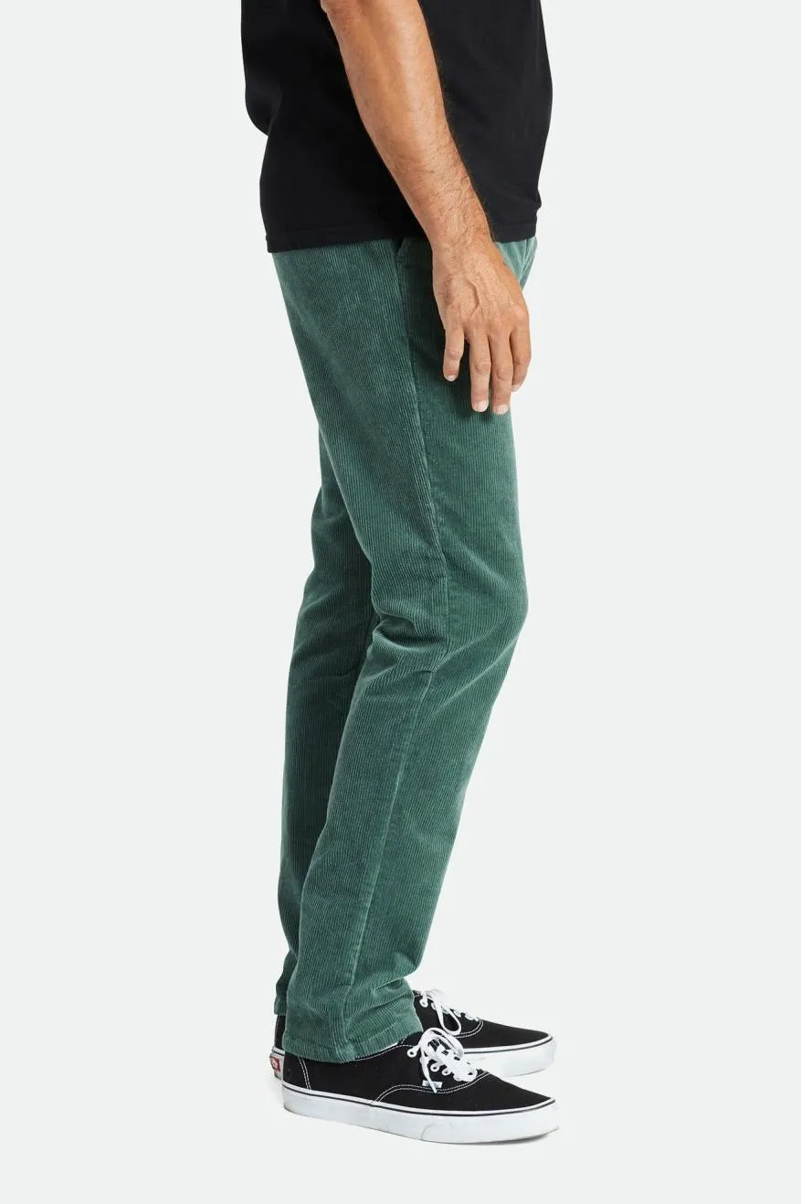 Choice Chino Regular Pant - Dark Forest Cord