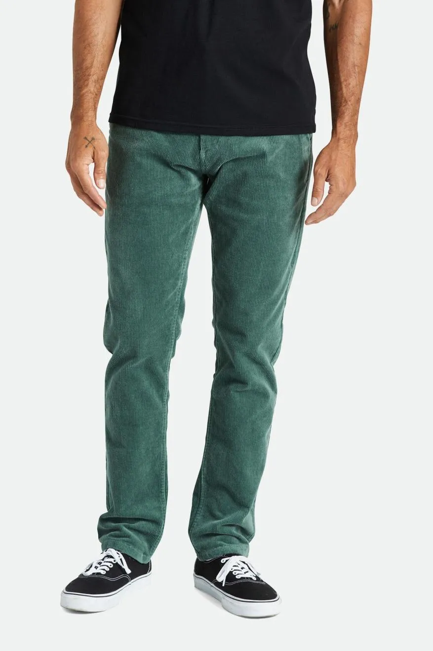 Choice Chino Regular Pant - Dark Forest Cord