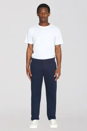 Chuck Regular Fit Chino Pants Navy Knowledge Cotton Apparel