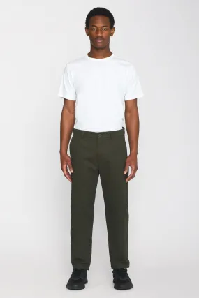 Chuck Regular Fit Chino Twill Green Pants Knowledge Cotton Apparel