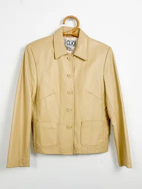 CLIO Camel Leather Jacket