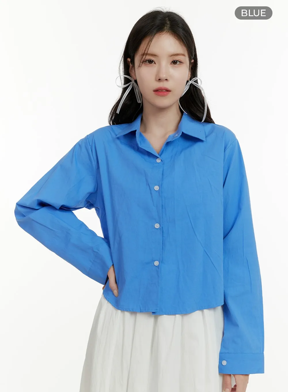 Collared Button-Up Shirt OA405