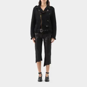 Comme des Garçons BLACK Contrast Stitch Biker Jacket