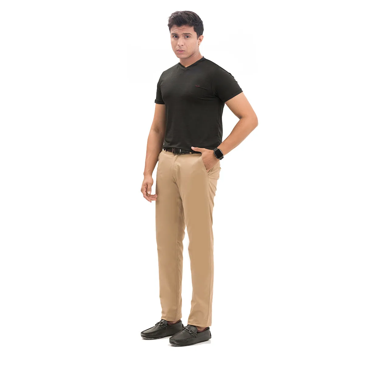 Cotton Chinos-Khaaki