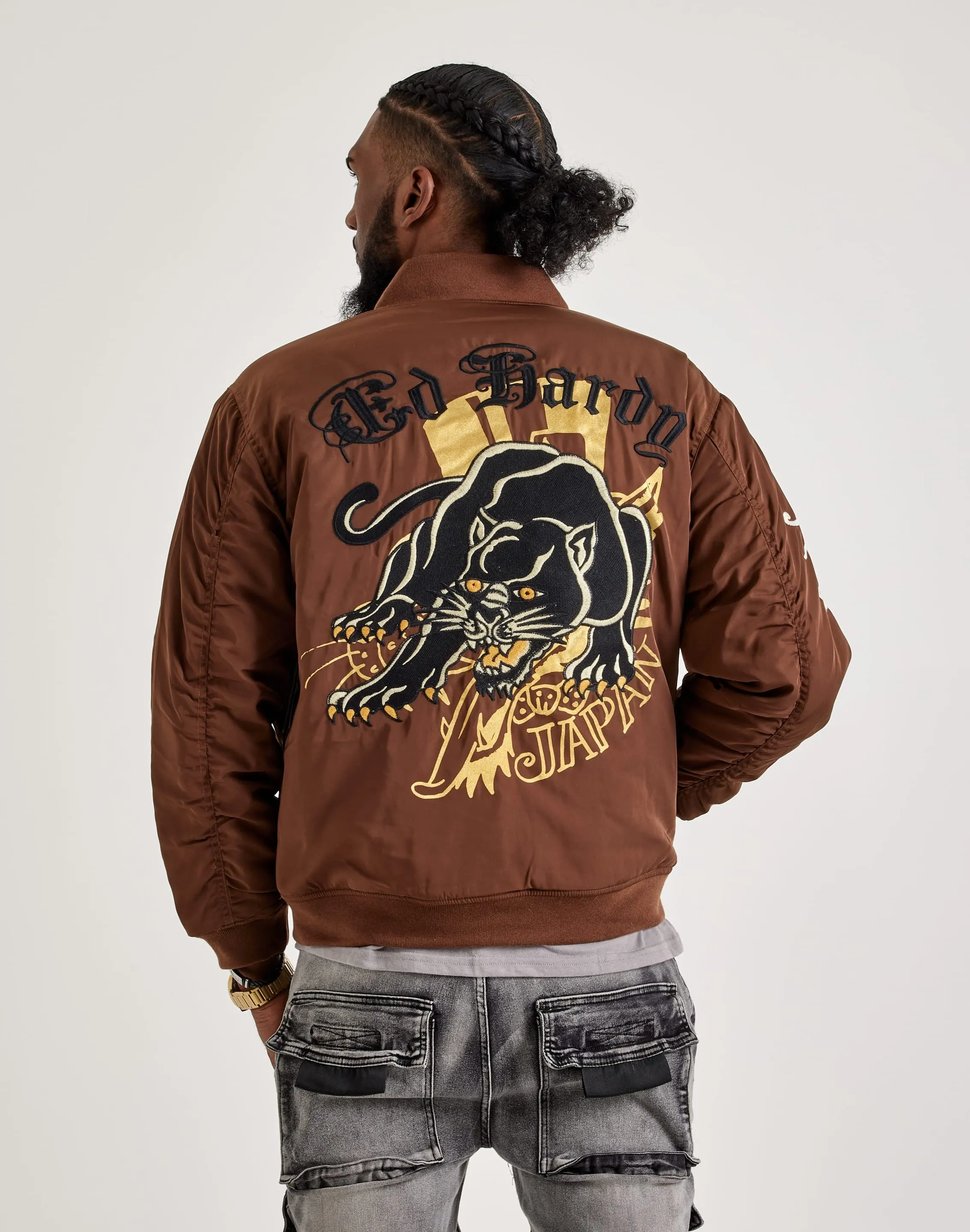 Ed Hardy Panther Bomber Jacket