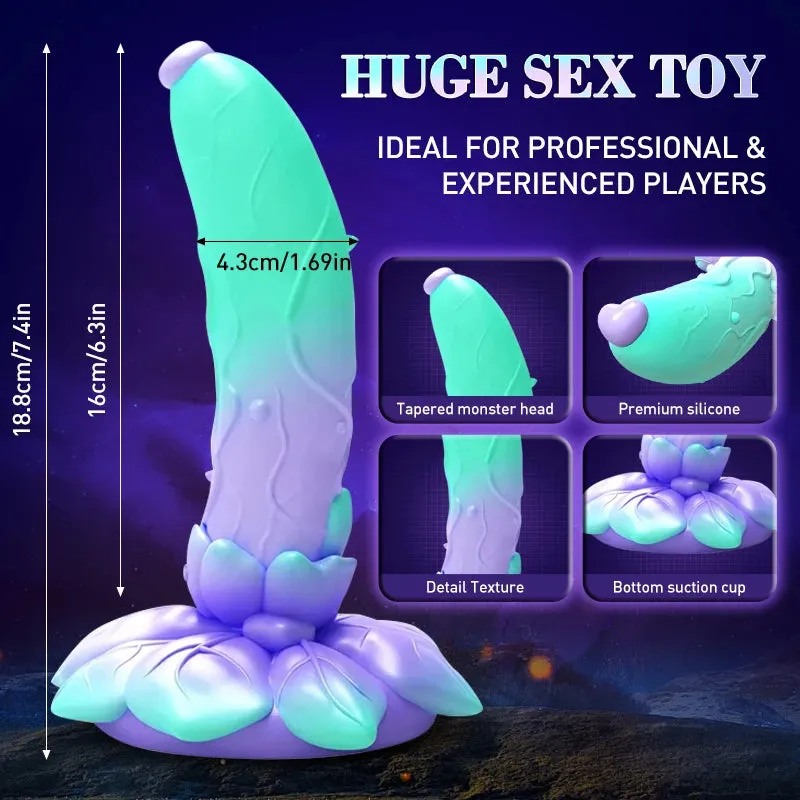 Fantasy Rose Suction Cup Dildos Anal Plug - Colorful Exotic Dildos Female Sex Toys