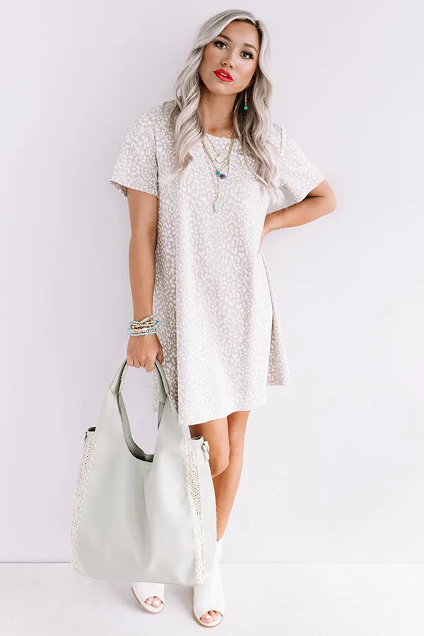 Far And Away Cheetah Print Shift Dress